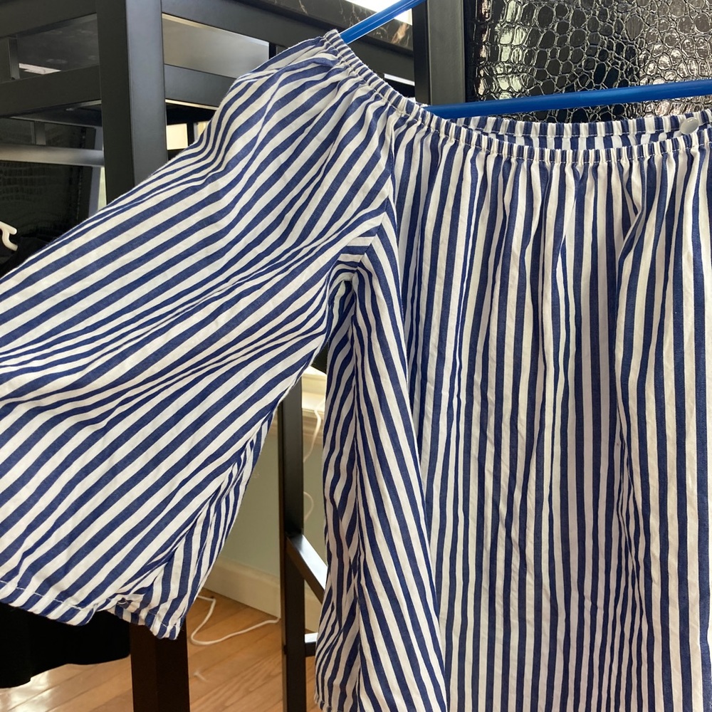 Forever 21 striped off the shoulder top - Picture 5 of 15